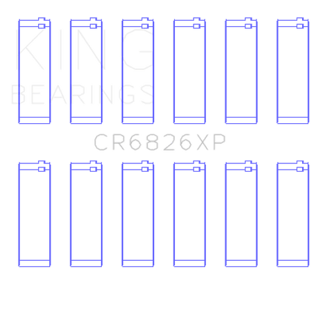 King Engine Bearings Gm/Holden 3.6 Lf4/Lfx/Lgx (Size STDX) Connecting Rod Bearing Set