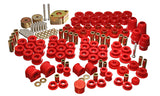 Energy Suspension 2.18108R Hyper-Flex Master Bushing Set for 2007-2013 Jeep Wrangler 4-Door, Red