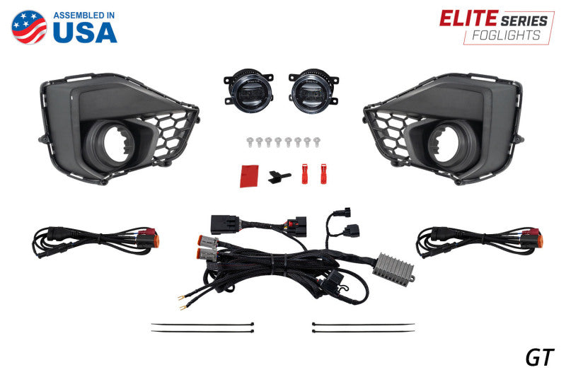 Diode Dynamics 2024 Ford Mustang EcoBoost Elite Series Add-On Fog Lamp Kit White