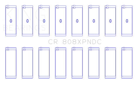 King Engine Bearings Chevrolet BBC 369-502 GEN IV/V/VI Connecting Rod Bearing Set