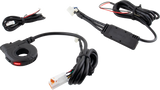 KOSO Thumb Switch with Type A Charger for Heated Grips - Compatible with Motorcycles and Scooters