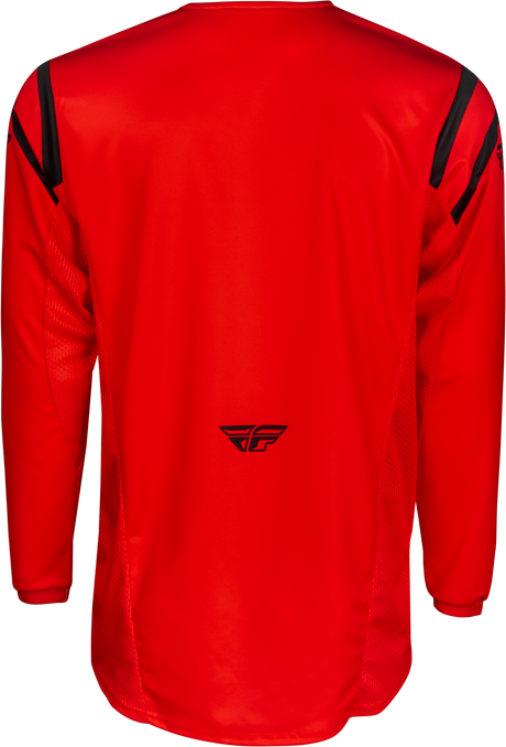 Fly Racing Kinetic Center Jersey Red/Black XL - Motorcycle and Off-Road Riding Shirt