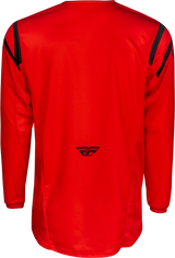 Fly Racing Kinetic Center Jersey Red/Black Large - Motocross and Dirt Bike Riding Gear for Men