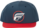 Fly Racing Fly Half Wing Hat Blue/Red with Adjustable Snapback for Motorcycles and ATVs