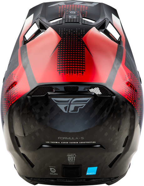 Fly Racing Formula S Carbon Protocol Helmet for Motorcycle & ATV - Black & Red, XL