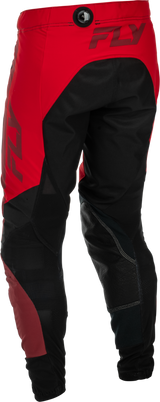 Fly Racing Youth Lite Pants Black/Red Size 26 – Motorcycle Riding Pants with Kevlar Reinforcements and Adjustable Fit for Youth Riders