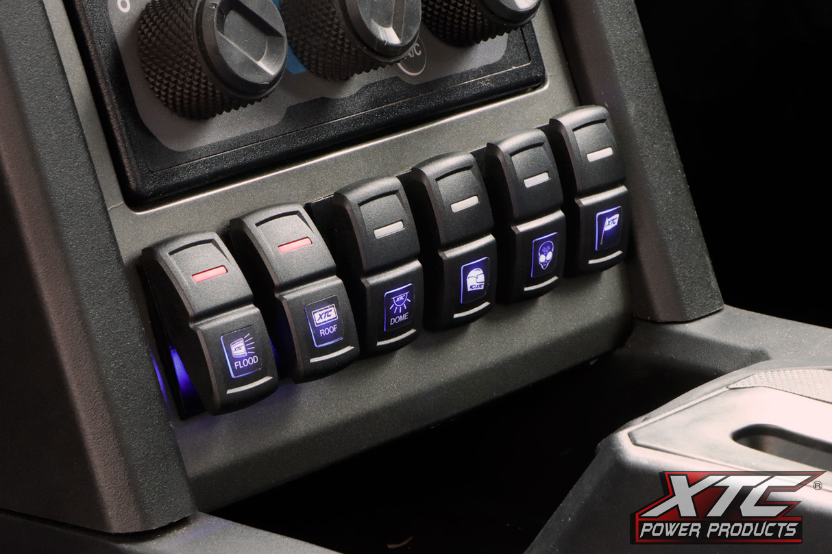 XTC Power Products Light Duty Switch System for Polaris Ranger 1500 with Roof Mounted PULSE Bus Bar - 4 Pack