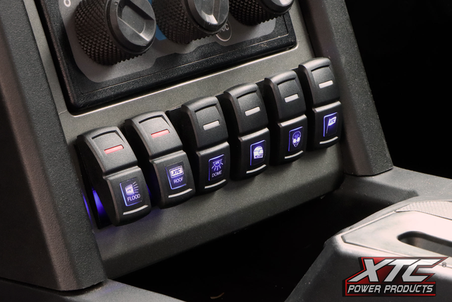 XTC Power Products Light Duty Switch System for Polaris Ranger 1500 with Roof Mounted PULSE Bus Bar - 4 Pack