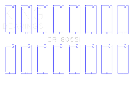 King Engine Bearings Chrysler 273 / 318 / 340 /360 Rod Bearing Set