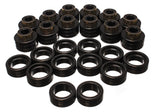 Energy Suspension Hyper-Flex Polyurethane Body (Cab) Mount Set for 1995-1999 GMC C2500 Suburban, Yukon XL 2WD - Black