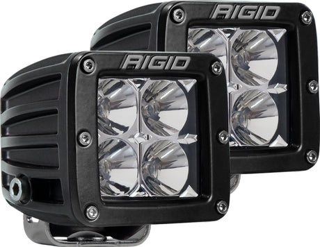 RIGID D Series Pro Flood Standard Mount Light Pair for Truck, SUV, and Off-Rroad Vehicles