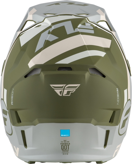 Fly Racing Formula CP Seal Helmet Matte Stone/Khaki/Olive XL – Motorcycle Helmet with Impact Protection and Ventilation for Cruiser, Touring, and Off-Road Bikes