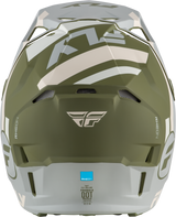 Fly Racing Formula CP Seal Helmet Matte Stone/Khaki/Olive Large - Motorcycle Helmet with Impact-Absorbing Technology for Street and Off-Road Use