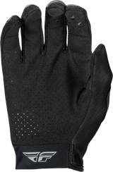 Fly Racing Women's Lite Gloves Black/Grey/White Large - Lightweight Race Gloves with Touch Screen Compatibility