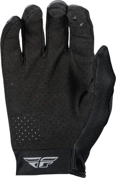 Fly Racing Women's Lite Gloves Black/Grey/White Medium - Lightweight MTB and BMX Riding Gloves with Touch Screen Compatibility