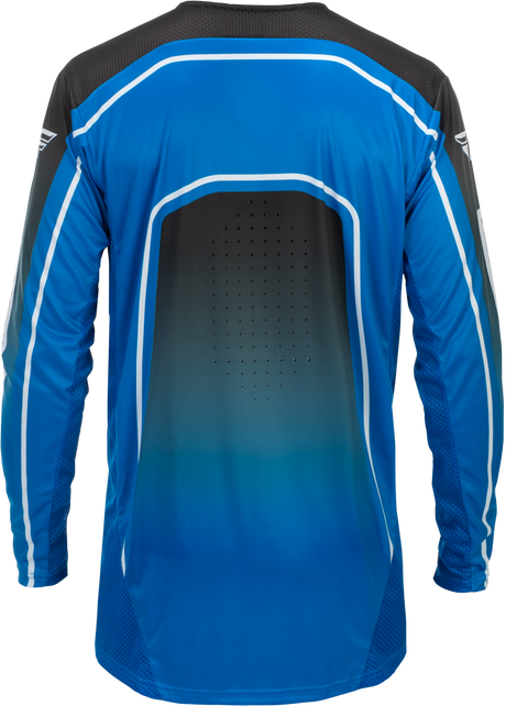 Fly Racing Rayce Bicycle Jersey Blue/Black/White Large - Long Sleeve Performance Cycling Shirt for Mountain and Road Bikes