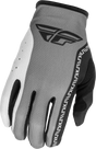 Fly Racing Youth Lite Gloves Grey/Black (Part No. 379-710YL) - Breathable Racing Gloves for Youth Motorcycles