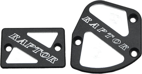MODQUAD Throttle & Brake Cover Set with Black Logo for Yamaha Raptor 350 and 660 Models
