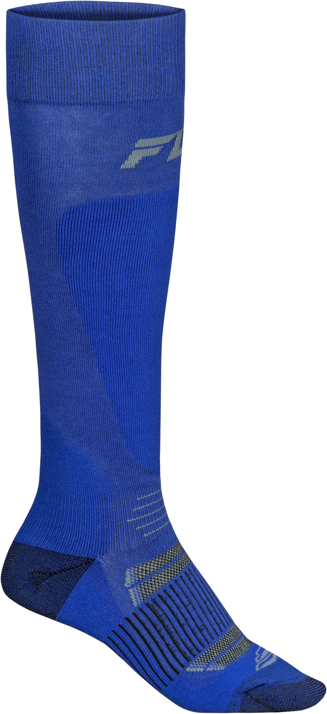 Fly Racing Snow Midweight Wool Sock Blue Sm/Md – Comfortable Cold Weather Motorcycle and ATV Riding Sock for Men and Women