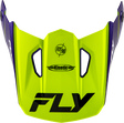Fly Racing Kinetic Rally Helmet Visor Hi Vis/Blue/Black XL/2X - Motorcycle Off-Road Helmet Accessory