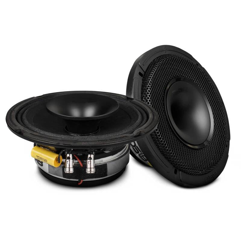 DS18 PRO-HY6.2MSL 6.5-Inch 150W RMS 2 Ohm Mid-Range Loudspeaker for Car Audio with Shallow Grill