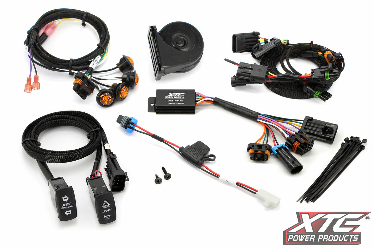 XTC Power Products ATS-CAN-MAVR Self-Canceling Turn Signal Kit with Horn for 2024 Can-Am Maverick R XRS