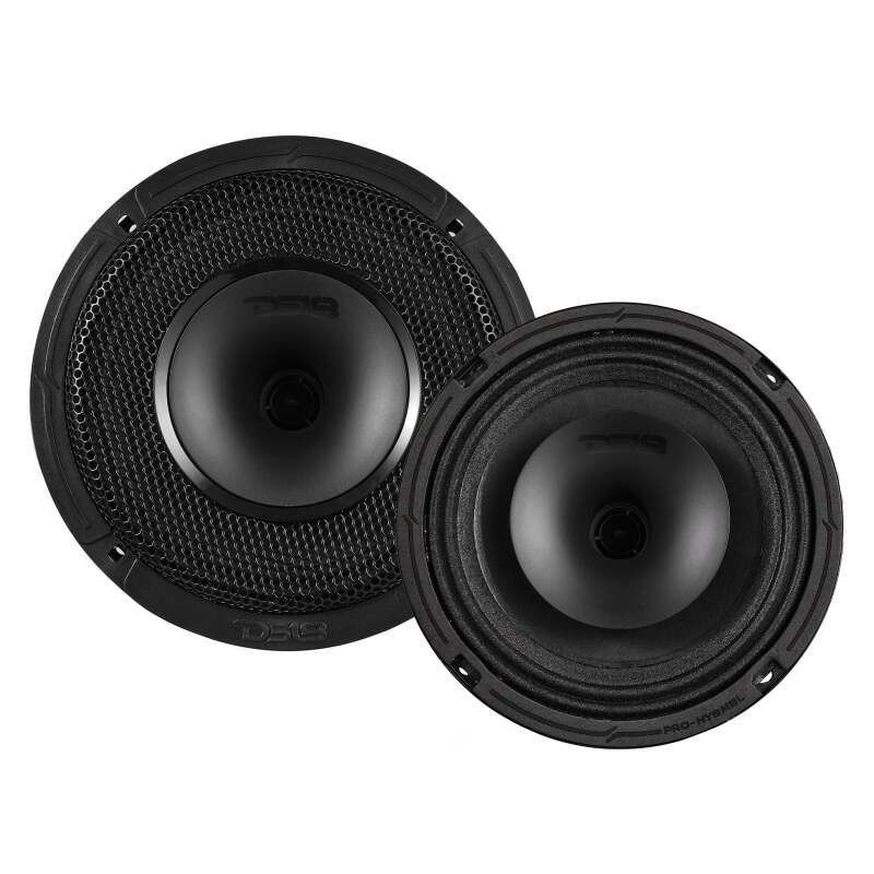 DS18 PRO-HY6MSL 6.5-inch 150W RMS 8 Ohm Mid-Range Loudspeaker for Car Audio with Shallow Grill