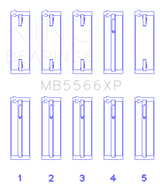 King Engine Bearings Audi A4 1.8L AEB (Size STDX) Performance Main Bearing Set