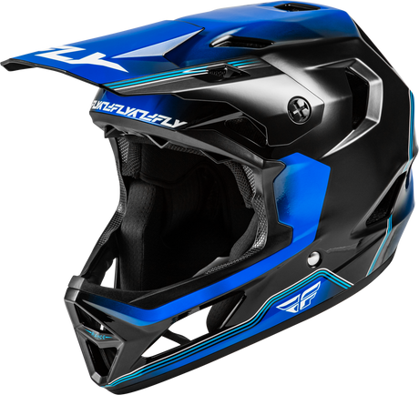 Fly Racing Rayce Repeat Bicycle Helmet Black/Blue Large – Lightweight DOT & CPSC Certified Bike Helmet for Men and Women