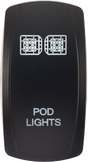 XTC Power Products SW00-00107039 Dash Switch Rocker Face Pod Lights for Jeep Wrangler and Toyota Tacoma