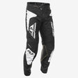 Fly Racing Kinetic Sym Pants for Motocross - Black/White, Size 28, Designed for Off-Road Performance and Durability