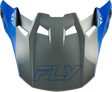 FLY Racing Formula CC Glide Visor for Formula S, Formula CC, and Formula CP Helmets - Blue/Light Grey/Grey, XL