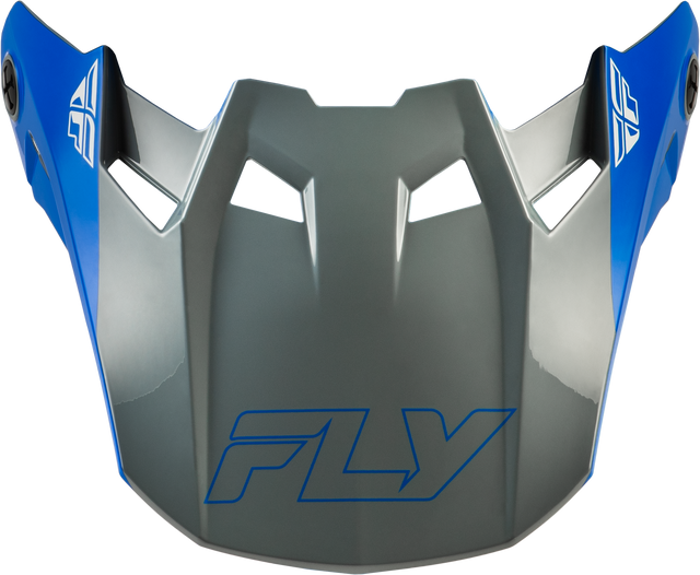 FLY Racing Formula CC Glide Visor Blue/Light Grey/Grey for Formula S, Formula CC, and Formula CP Helmets