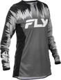 Fly Racing Women's Lite Jersey Black/Grey/White Medium - Motorcycle Apparel for Off-Road and Motocross