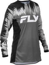 Fly Racing Women's Lite Jersey Black/Grey/White Large for Motocross and Off-Road Vehicles