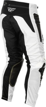 Fly Racing Kinetic Mesh Sym Pants White/Black Size 36 – Motorcycle Riding Gear with BOA® Fit System and Ventilation for Off-Road and Motocross Vehicles