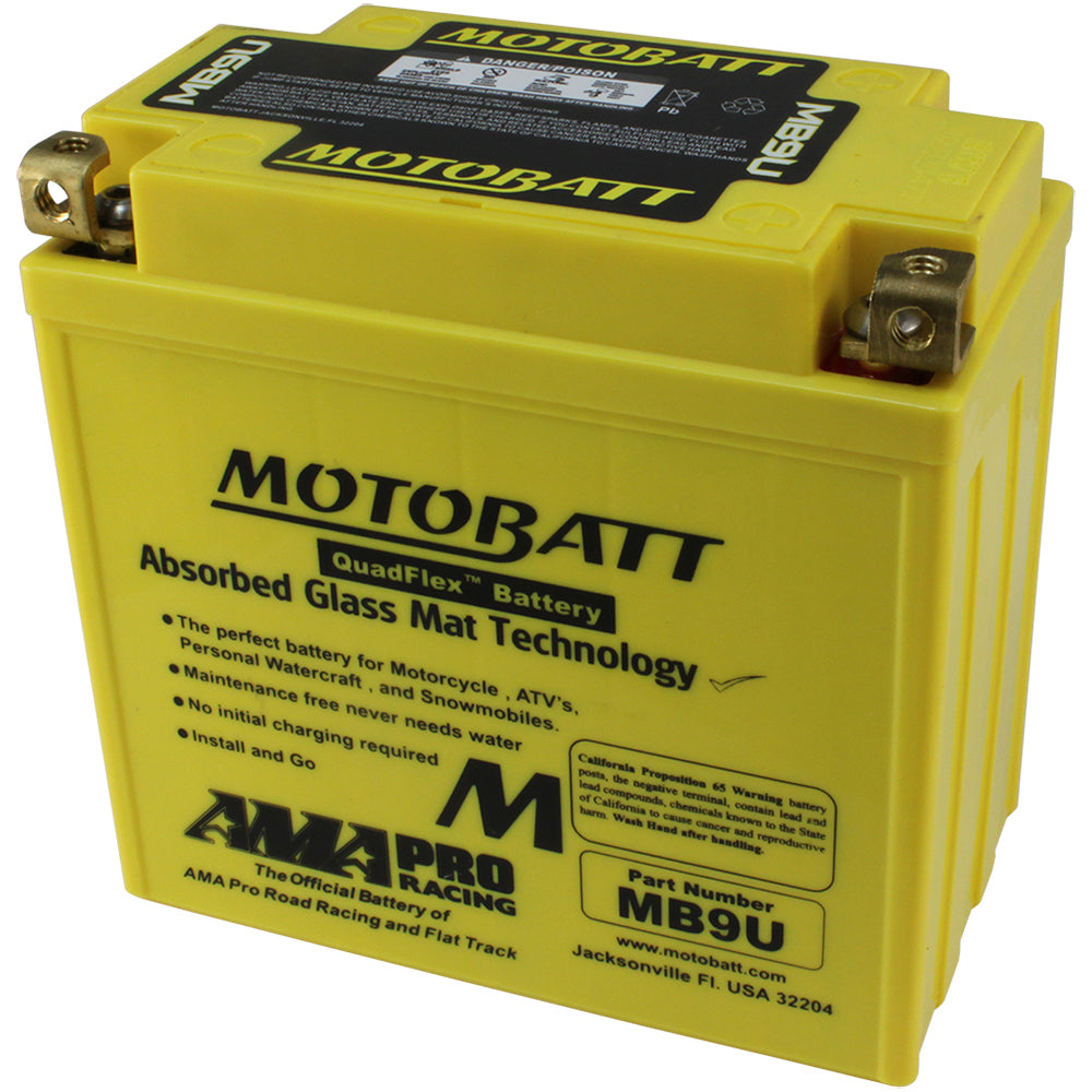 MOTOBATT MB9UHD Sealed AGM Battery - Compatible with Harley Davidson Touring Models