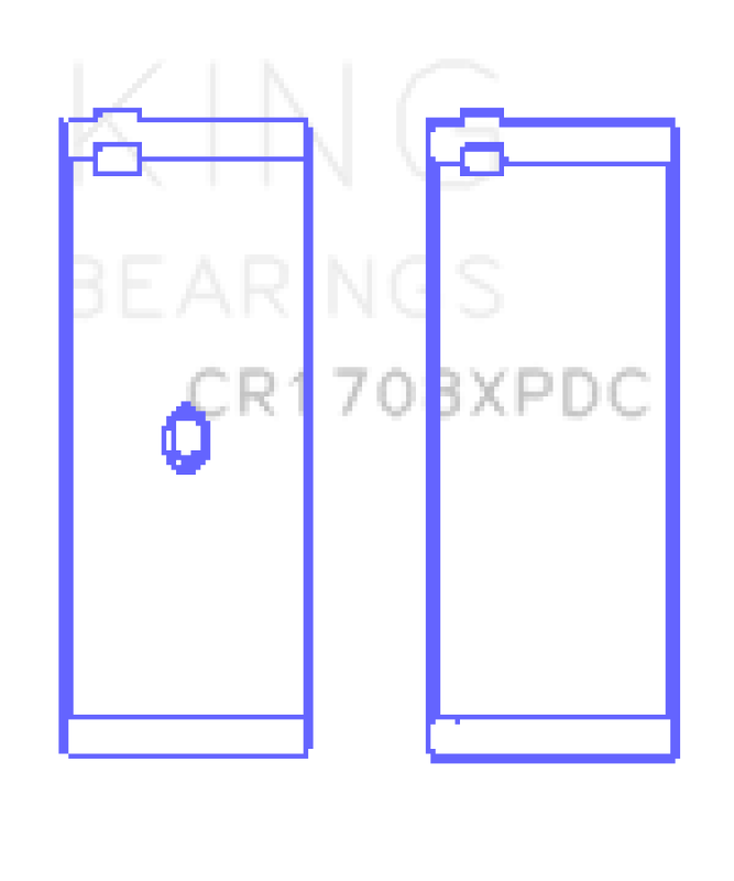 King Engine Bearings Chevrolet Custom Coated Performance Rod Bearing - Single (Size .001)