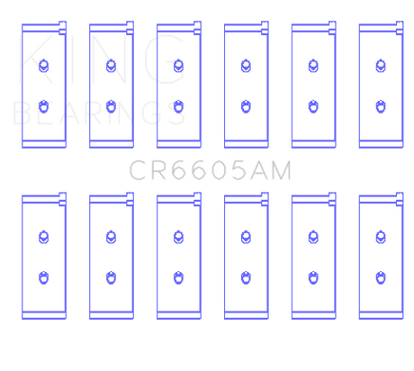 King Engine Bearings Toyota 5ME/5MGE/7MGE/7MGTE (Size +1.0) Rod Bearing Set
