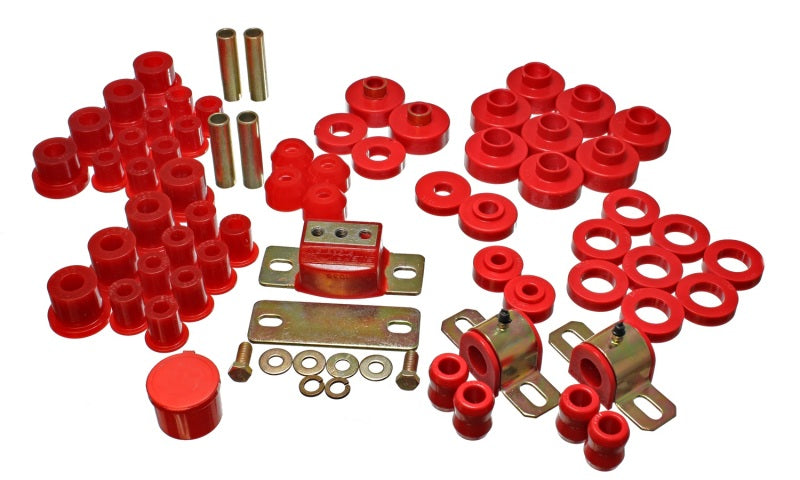 Energy Suspension 76-79 Jeep CJ/CJ7 Hyper-Flex Master Bushing Set – Improved Handling and Suspension Stability