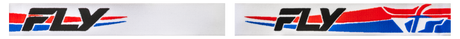 Fly Racing Focus Snow Goggle White/Red/Blue with Dark Blue Mirror and Smoke Lens - Universal Fit for Snowmobile, Ski, and Snowboard Helmets