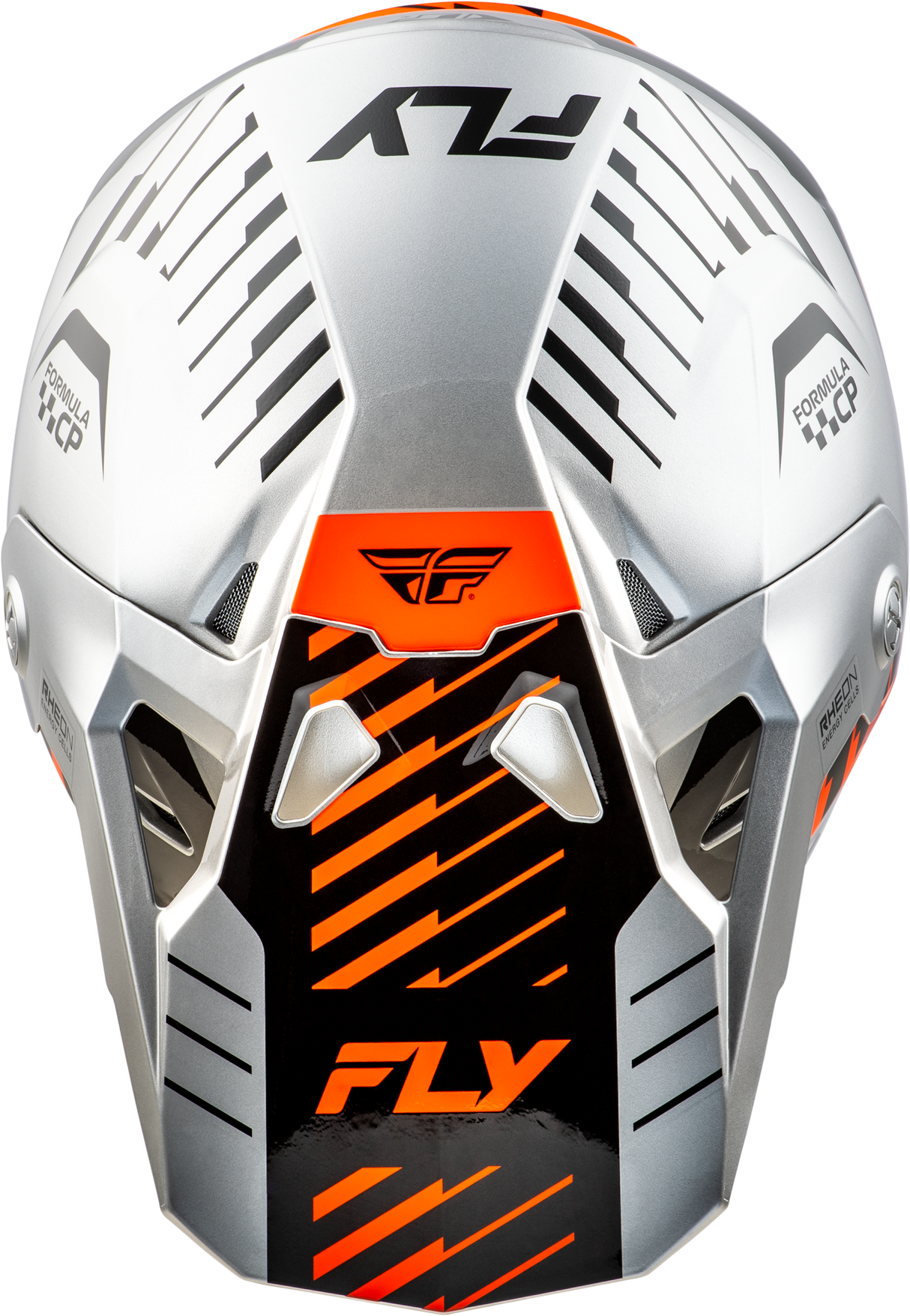Fly Racing Formula Cp Slice Helmet Grey/Orange/Black Medium – DOT & ECE Approved Motorcycle Helmet with Impact Absorption Features