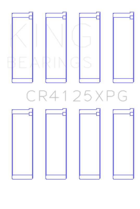 King Subaru EJ20/EJ22/EJ25 (Suites 52mm Journal Size) Tri-Metal Perf Rod Bearing Set - Size +0.5mm