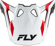 Fly Racing Formula CP Seal Visor White/Black/Red Large for Off-Road Motorcycles
