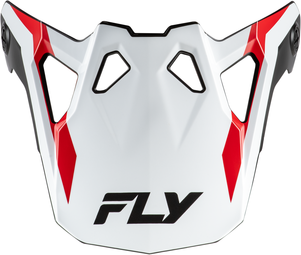 Fly Racing Formula CP Seal Visor White/Black/Red Large for Off-Road Motorcycles