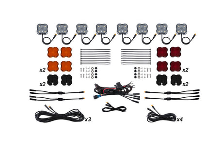 Diode Dynamics Stage Series Single-Color LED Rock Light Kit - 8-Pack