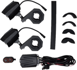 Dual Switchback Led Lights Black Wireless Remote Pr