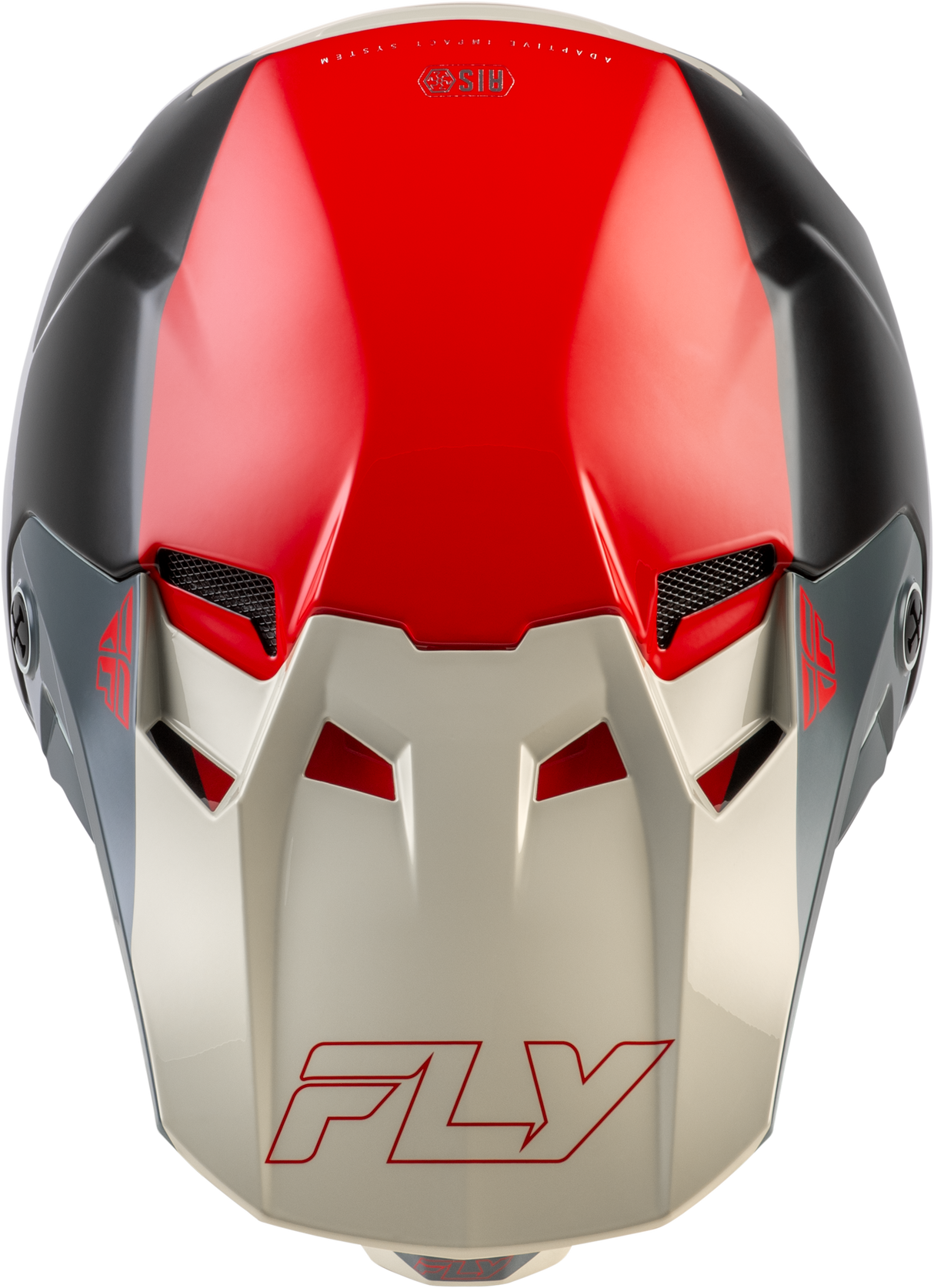 Fly Racing Formula CC Glide Helmet for Mountain Biking, Black/Red/Grey, Small