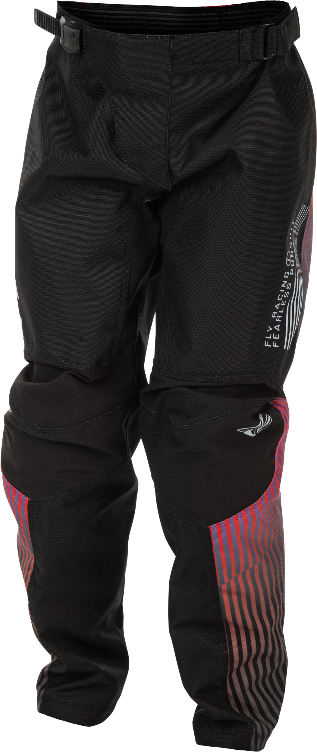 Fly Racing Youth F 16 Pants Black/Red/Purple Size 22 – Durable Off-Road Motorcycle Pants for Kids with Ventilation and Adjustable Fit