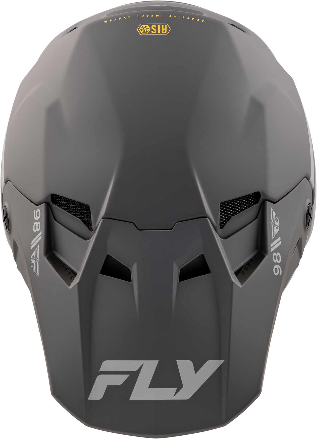 Fly Racing Formula CC Objective Helmet Matte Black/Grey Large - Motorcycle Helmet with Impact-Absorbing Technology and Advanced Ventilation